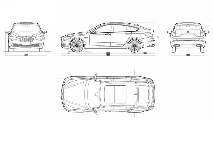 BMW Concept 5 Series Gran Turismo, bmw_5 series_gt_concept exterior_, car, HD wallpaper
