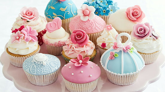 doces, bolos, cupcakes, doces, HD papel de parede HD wallpaper