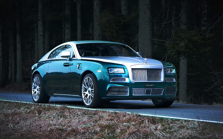2014 Mansory Rolls Royce Wraith, grå och silver coupe, rullar, Royce, Mansory, 2014, wraith, bilar, Rolls Royce, HD tapet