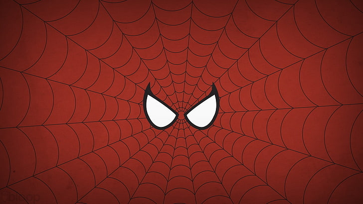 Held, einfacher Hintergrund, Spider-Man, Wunder gegen Capcom 3, Minimalismus, Blo0p, Wunder-Comics, Comics, Superheld, HD-Hintergrundbild