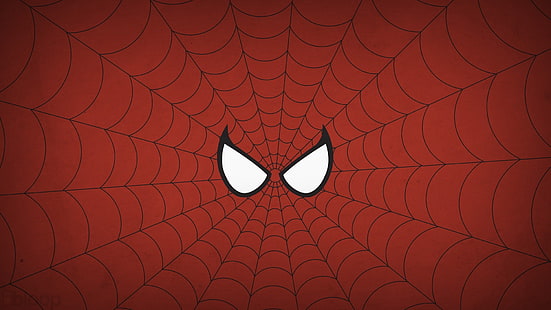 Held, einfacher Hintergrund, Spider-Man, Wunder gegen Capcom 3, Minimalismus, Blo0p, Wunder-Comics, Comics, Superheld, HD-Hintergrundbild HD wallpaper