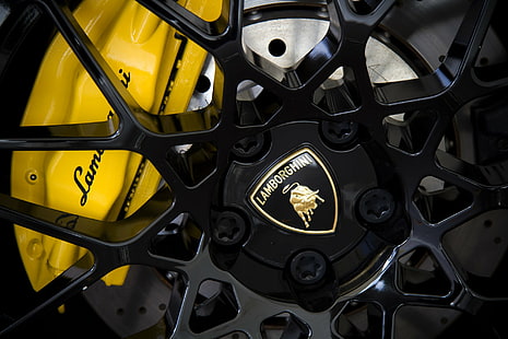 Vehicles, Close Up, Close-Up, Lamborghini, Wheel, HD wallpaper HD wallpaper
