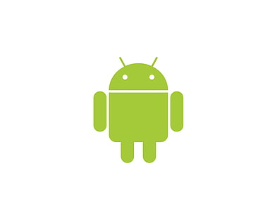 Android Logo HD Wallpaper, logo Android hijau, Komputer, Android, Putih, Logo, logo android, Wallpaper HD HD wallpaper