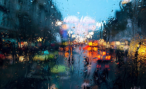 สภาพอากาศที่ฝนตกเมืองฝนตกสภาพอากาศ, วอลล์เปเปอร์ HD HD wallpaper
