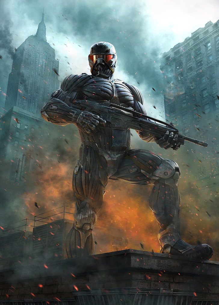 Poster del gioco Halo, Crysis, Sfondo HD, sfondo telefono