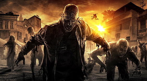 fondo de pantalla de apocalipsis zombie, Dying Light, videojuegos, Fondo de pantalla HD HD wallpaper