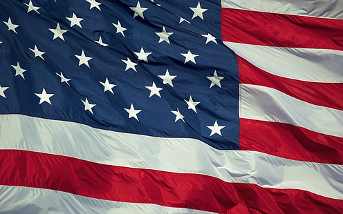 Flag, America, Usa, Fabric, HD wallpaper HD wallpaper