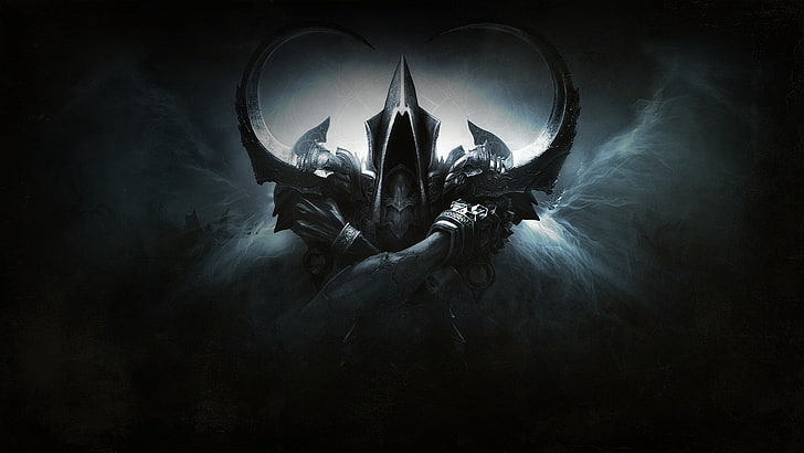 Gray armored character graphic poster, death, the darkness, Diablo III  Reaper of Souls, HD wallpaper | Wallpaperbetter