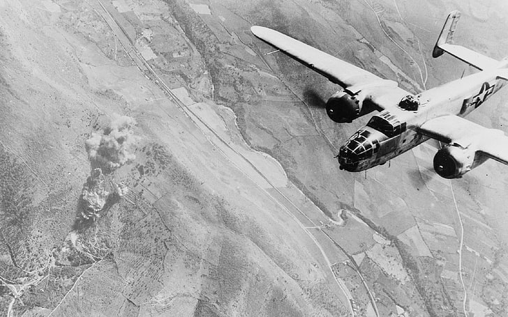 폭격기, 북미 B-25 Mitchell, HD 배경 화면