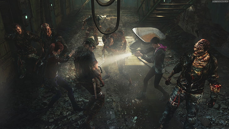 Xbox One, PS4, critique, capture d'écran, monstres, Resident Evil: Revelations 2, Moira Burton, horreur de la survie, PC, coop, gameplay, Claire Redfield, Épisode 2, Fond d'écran HD