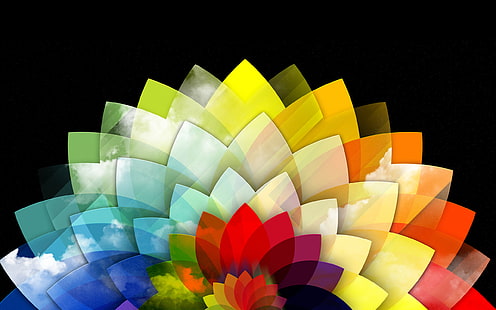 Vivid Colors Abstrak, Abstrak,, berwarna-warni, Wallpaper HD HD wallpaper