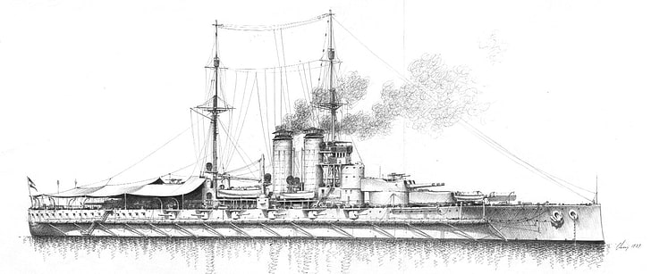 Navi da guerra, Marina tedesca, Battleship, SMS Viribus Unitis, Sfondo HD