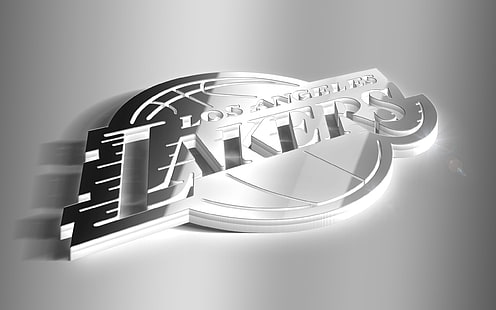 كرة السلة ، لوس أنجلوس ليكرز ، 3D ، الشعار ، الدوري الاميركي للمحترفين، خلفية HD HD wallpaper