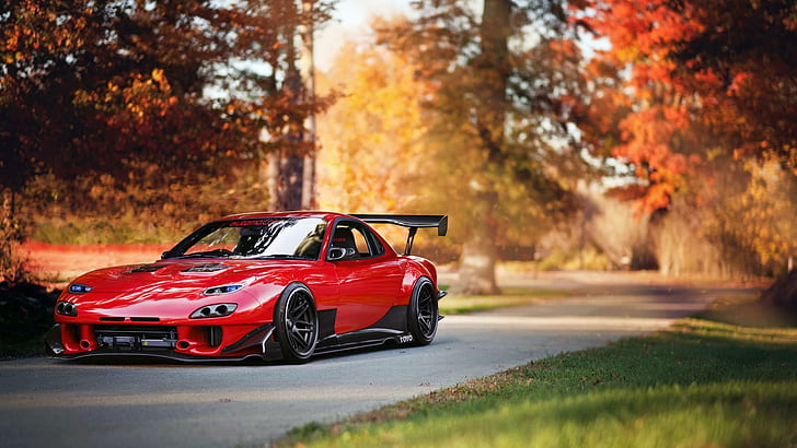 Mazda, jalan, pemandangan liar, mazda, jalan, pemandangan liar, Wallpaper HD