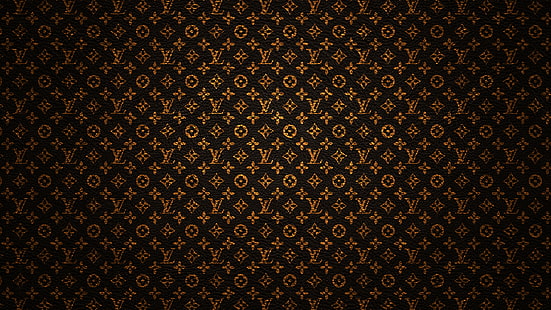 guld, varumärke, Louis Vuitton, HD tapet HD wallpaper
