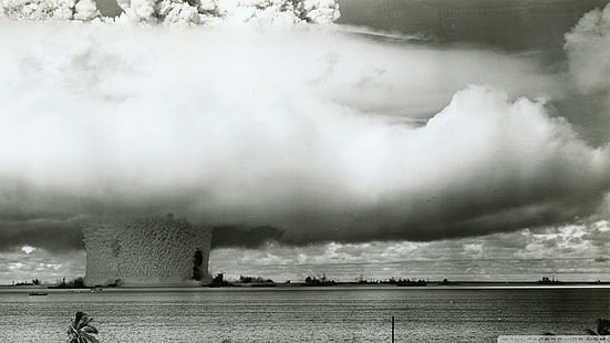 Kärnprov, atom, test, bomb, kärnvapen, vapentest, 3d och abstrakt, HD tapet HD wallpaper