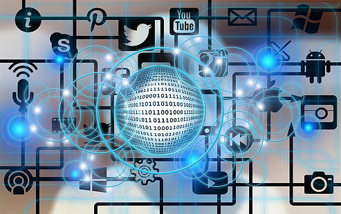 Tecnología, redes sociales, internet, Fondo de pantalla HD HD wallpaper