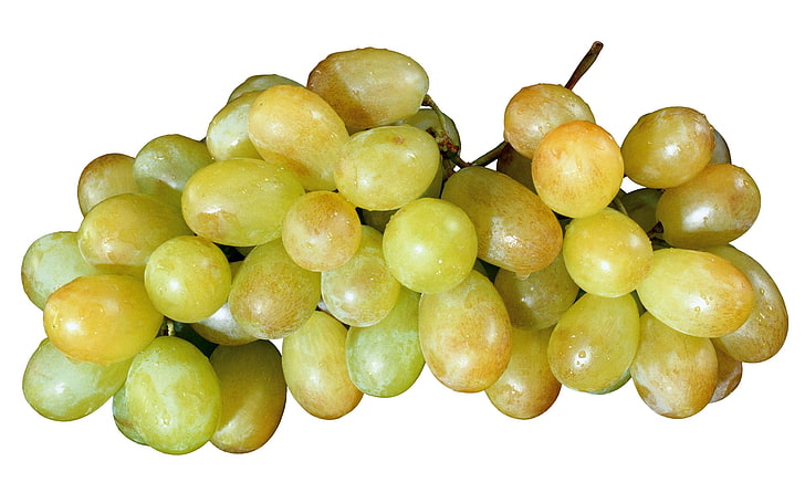 bunch of green grapes, grapes, berries, fruit, HD wallpaper