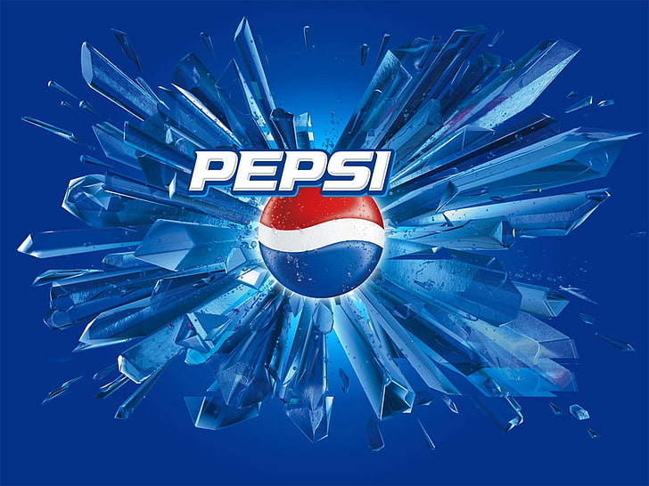 Pepsi Logo, Pepsi logo, Other, , pepsi, drink, logo, food, snow, HD wallpaper