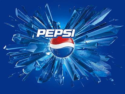 Pepsi Logo, Pepsi logo, Другое, пепси, напиток, логотип, еда, снег, HD обои HD wallpaper