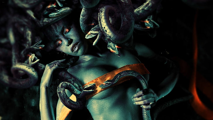 Imagens a cores Medusa, Medusa, HD papel de parede