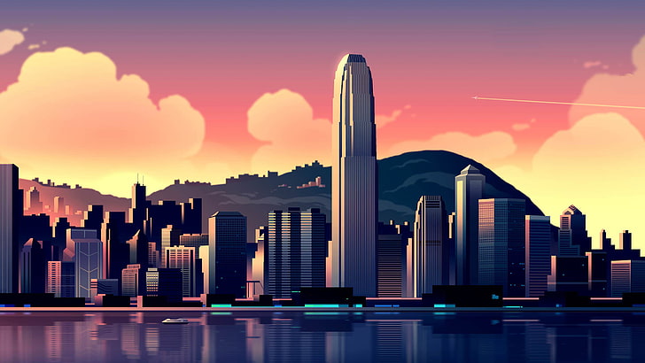 Internationales Finanzzentrum Hongkong, Hongkong, International, Finanzen, Zentrum, HD-Hintergrundbild