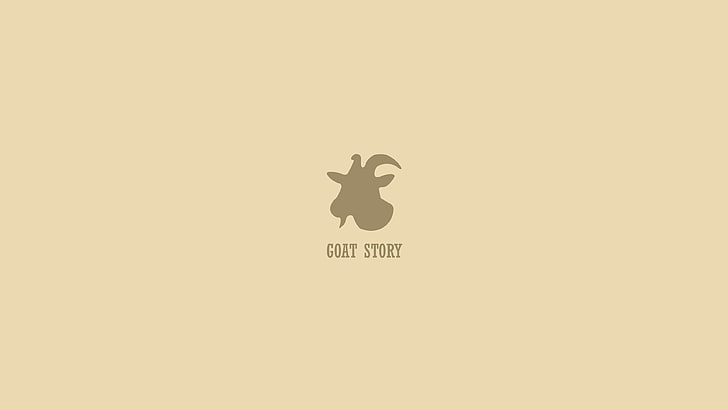 Logo Goat Story, chèvres, logo, tasses, Goat Story, minimalisme, simple, Fond d'écran HD