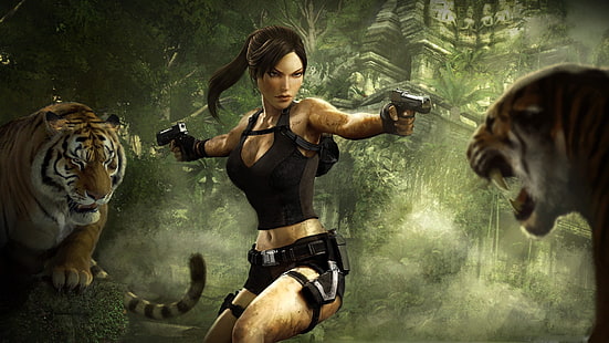 Lara Croft, Tomb Raider, video games, Tomb Raider: Underworld, HD wallpaper HD wallpaper
