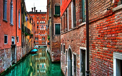 Венецианский канал Гранде, Венеция, канал, HD обои HD wallpaper