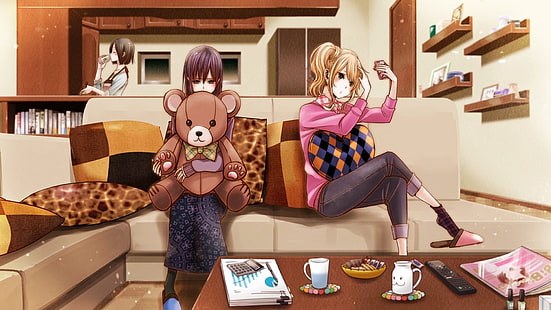 Anime, Citrus, Mei Aihara, Ume Aihara, Yuzu Aihara, HD papel de parede HD wallpaper