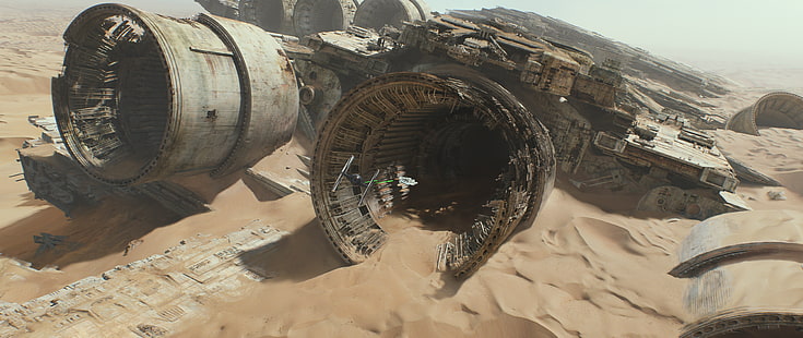 Screenshot del film Star Wars The Force Awakens, Star Wars: The Force Awakens, Star Wars, film, Sfondo HD HD wallpaper