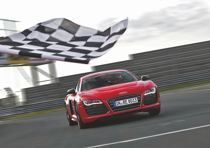 Audi R8 Competition, audi r8 e tron ​​купе 2013 г., автомобил, HD тапет