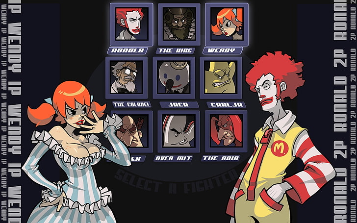 ronald mcdonald alternative art wendys jack in the box the king the colonel oven mit the noid 192 Art Alternative art HD Art , Ronald McDonald, alternative art, HD wallpaper
