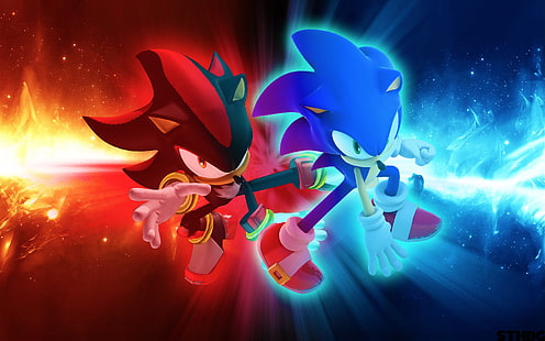 Sonic the Hedgehog digitales Hintergrundbild, Sonic, Sonic Adventure 2, Shadow the Hedgehog, Sonic the Hedgehog, HD-Hintergrundbild HD wallpaper