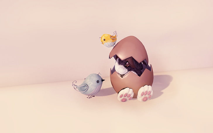 Пасхальное яйцо кролик - обои высокого качества, HD обои