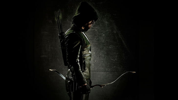 Oliver Queen, Arrow (TV series), Stephen Amell, spotlights, DC Comics, Green Arrow, Arrow, TV, HD wallpaper