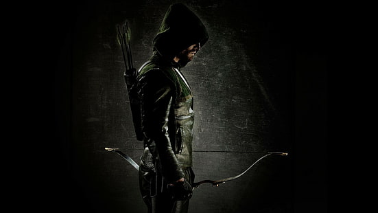 Oliver Queen, Arrow (TV series), Stephen Amell, spotlights, DC Comics, Green Arrow, Arrow, TV, HD wallpaper HD wallpaper