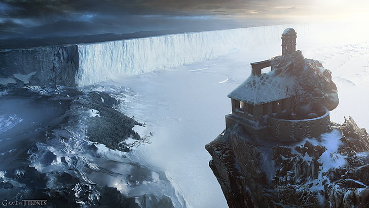 Wasserfälle, Nachtwache, Ein Lied von Eis und Feuer, Burg, Game of Thrones, HD-Hintergrundbild