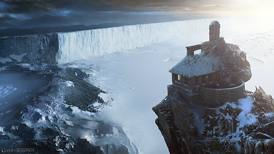 Wasserfälle, Nachtwache, Ein Lied von Eis und Feuer, Burg, Game of Thrones, HD-Hintergrundbild HD wallpaper