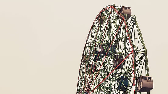 Riesenrad, Coney Island, Jahrgang, Themenparks, HD-Hintergrundbild HD wallpaper