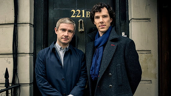 Sherlock, Benedict Cumberbatch, Martin hombre, actor, Fondo de pantalla HD HD wallpaper