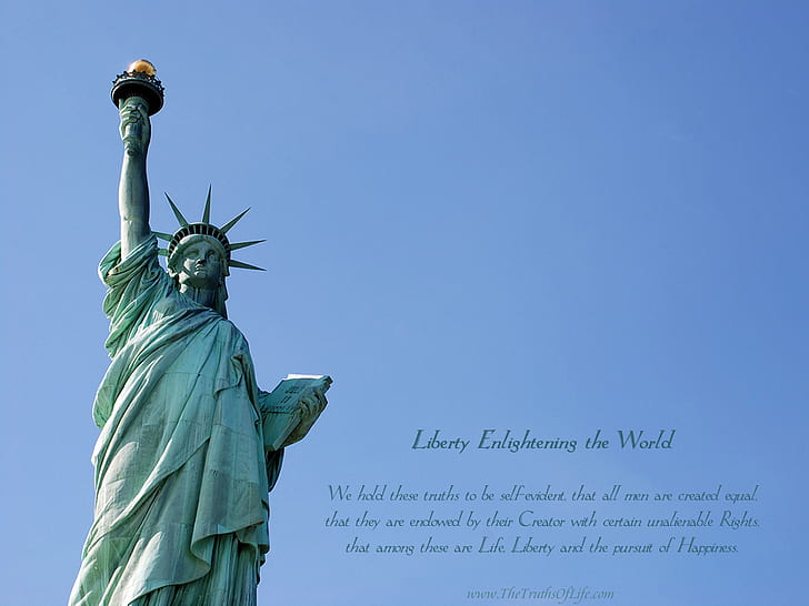 american, liberty, statue, HD wallpaper