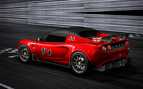 Oszałamiająca Lotus Elise, red lotus elise, lotus elise, coupe, samochody sportowe, muscle cars, fajne, Tapety HD HD wallpaper