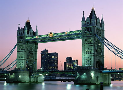 bina, köprü, Londra Köprüsü, Londra, İngiltere, Tower Bridge, HD masaüstü duvar kağıdı HD wallpaper