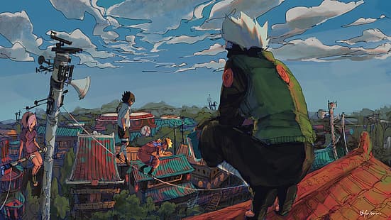 อะนิเมะ, Naruto (อะนิเมะ), Hatake Kakashi, Huimuuu, วอลล์เปเปอร์ HD HD wallpaper