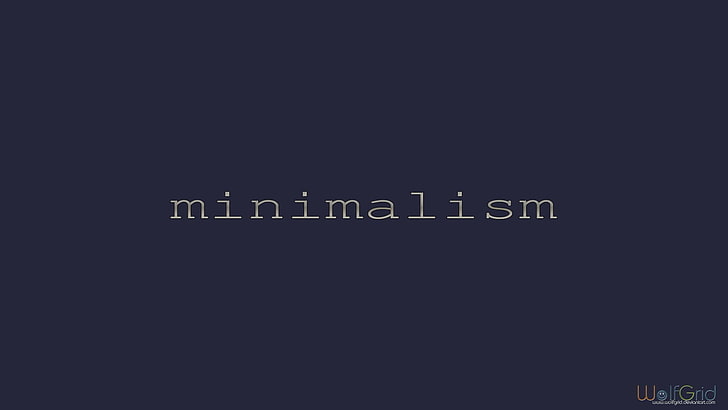минимализъм текст, минимализъм, HD тапет
