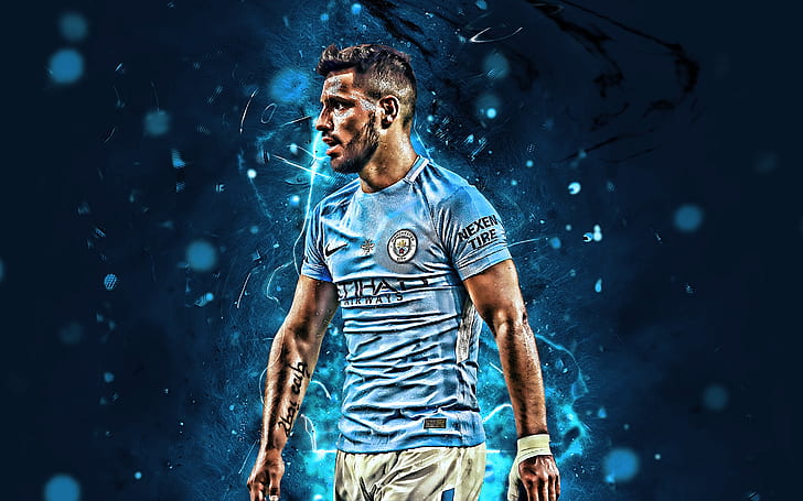 Fußball, Sergio Agüero, Argentinier, Manchester City, HD-Hintergrundbild