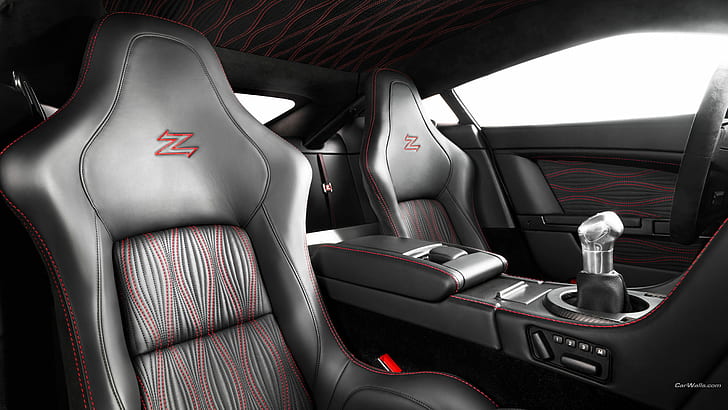 Aston Martin Zagato Interior HD, grå bilbarnstol; grå automatväxellåda, bilar, interiör, martin, aston, zagato, HD tapet