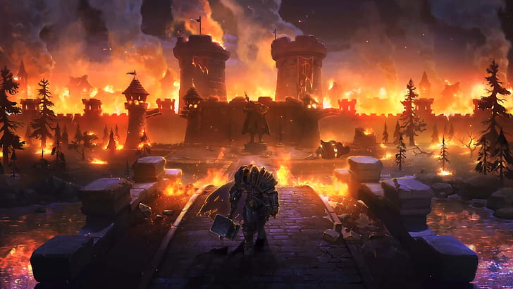 Videogame, Warcraft III: Reforjado, Armadura, Arthas Menethil, Guerreiro, HD papel de parede