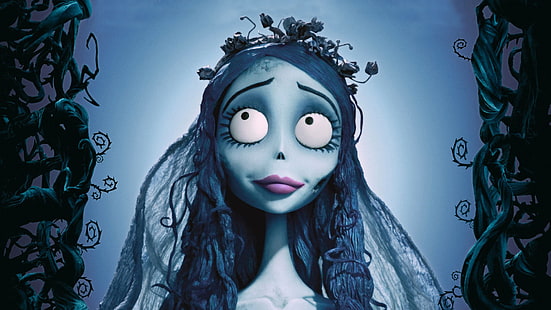 Frau Filmfigur, Filme, Corpse Bride, Zeichentrickfilme, Tim Burton, HD-Hintergrundbild HD wallpaper